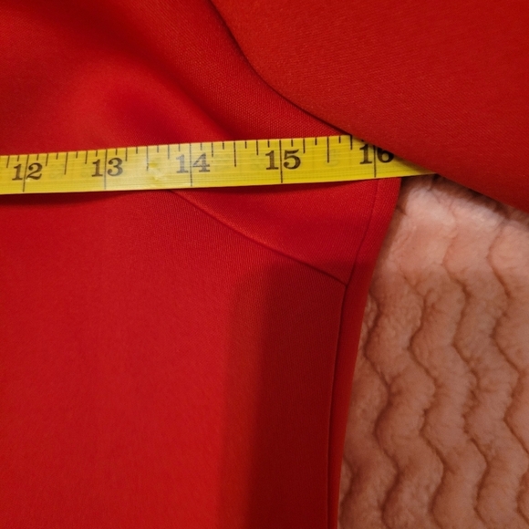 Badgley Mischka Ponte Scuba Dress With Back Slit‎ & Petal Sleeve NWT - Picture 5 of 11